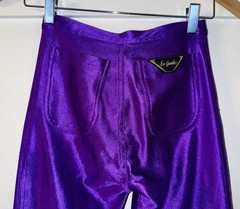 Vintage 1970s Le’Gambi Purple Spandex Disco Pants