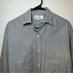 Burberrys Vintage Striped Casual Button Down Shirt Size 10