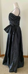 NWOT Vintage VTG ALYCE DESIGNS Charcoal gray Evening Gown Prom Small S