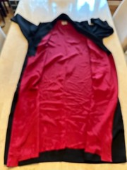 Bahari Group Fully Lined Duster Jacket Women 24W 3XL Black Poly Blend