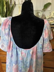Vintage Babydoll Floral Slip Dress Soft Girl Coquette 48 Inch Bust Women’s 3XL