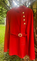 Vintage Jerold Cape Coat Bright Red One Size