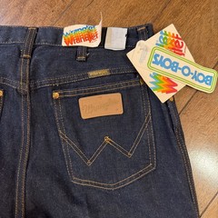 Vintage 1970s Wrangler Jeans NWT Rainbow Tag Juniors Size 15 DEADSTOCK READ Disc