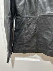 VTG Wilsons Leather Jacket Women’s Sz Large Black Pelle Studio Y2K Softshell