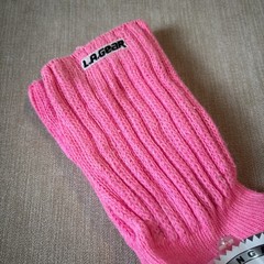 Vintage LA Gear Socks 9-11 Pink Slouch Made USA Retro Aerobics Dance 80s NOS