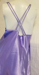 Vintage California Miss Lilac Purple Satin Chemise Gown M/38