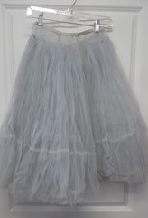 Vtg Light Blue Crinoline CanCan Half Slip -Size Unknown – 26″ long -Square Dance