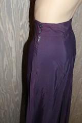 VTG 40s 50s ALDENS FADED PURPLE TAFFETA A-LINE FLIRTY SKIRT 22 1/2″ HIGH WAIST