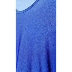 Vintage Lace Trim Nightgown Robe Periwinkle Blue Flutter Sleeve Maxi 70s Style