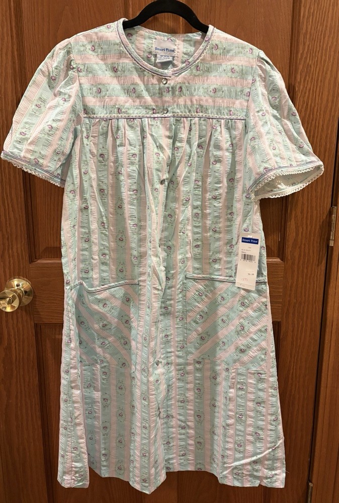 Vtg House Summer Dress Smart Time Pastel Floral Lace Small Boho Hippie Fun NWT