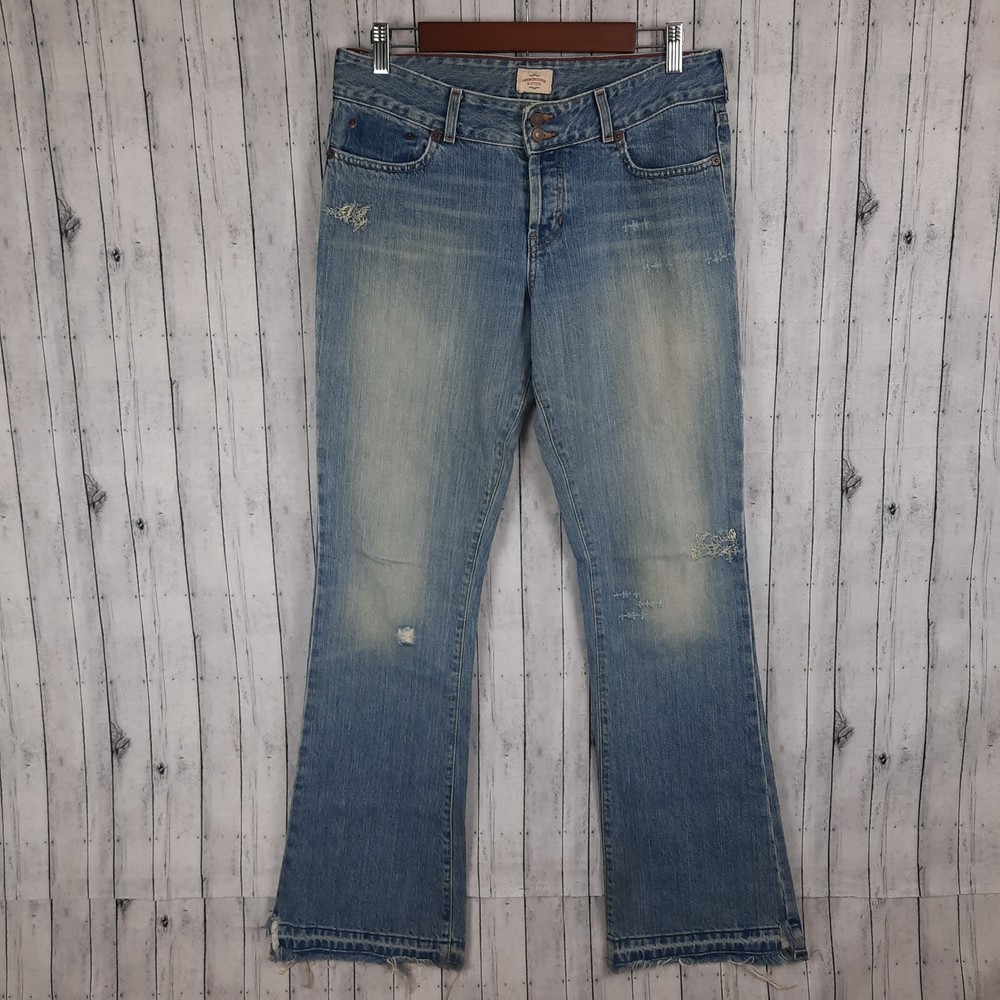 Abercrombie & Fitch Jeans Women’s Size 6 32×33 Made in USA Button Fly Flare