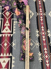 Vintage Psychedelic Floral Prairie Maxi Dress 60s 70s S/M T47
