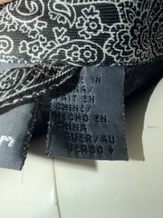 Vintage Liz Claiborne Robe Jacket Small Black White Paisley 90s Lounge Wear