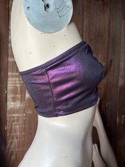 Vintage Wet Seal Tube Top Bandeau Metallic Indie Sleaze Emo Scene Rave y2k 2010s