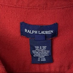 Vintage Ralph Lauren Polo Flannel Shirt Womens 14 Hudson Camp Blanket 1/2 Button