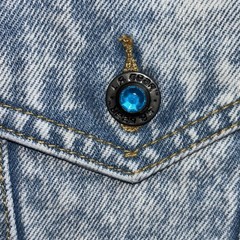 Vtg 80s LA GEAR Unstoppable Denim Jacket Acid Wash Cropped Hong Kong RN 75758 M