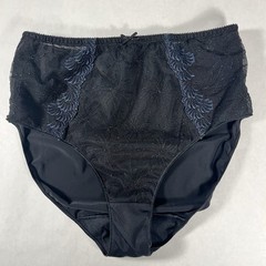 Chantelle Black Embroidered Trim Stretch Panties Size Large