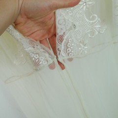 Vintage Val Mode Peignoir Set Sheer Nylon Lace Medium Coquette Bridal Romantic