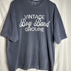 Boy Band Groupie 2XL Blue Vintage Graphic T-shirt retro nostalgia