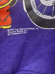 Vintage Betty Boop 1994 Biker Sweater Sweatshirt Size Medium 20 1/2 X 26