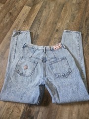 80s vintage Highwaisted Acidwash Jeans No Excuses Stonewash Relaxed Taper size 9