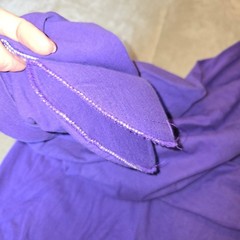Vintage Honors Apparel Purple tshirt SHOULDER PADS 100% cotton Large cuff sleeve