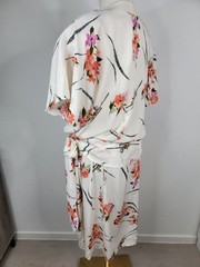 Vintage 80s Lori Max Drop Waist 20s Inspired Dress Woman’s 18W Floral Blosson