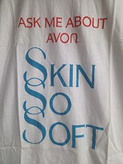 Vintage 80s 90s Skin So Soft AVON White Single Stitch T-shirt 21×28 (L) 1 Size