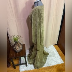 Oc Order Plus Vintage 1970’s Gold Maxi Dress Size XXXL