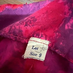 Vintage 1950s Red Pink Floral Fit & Flare Cocktail Dress S Retro Pinup Romanric