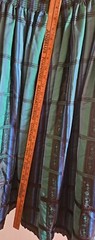 Vtg Julius Lang Austria Plaid 14 Skirt Full Maxi Blue Green Beautiful RaRe