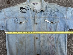 Senior Cords Style Denim Jacket Handwritten High School Varsity Chore Coat VTG