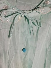 Vintage Charmode Nightgown Size 40-42 Long with Short Sleeves Mint