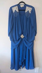 Fran-Ca Fashions M.O.B. Special Occasion New York Vintage 80s Dress Size 16