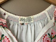 Vintage 70s peasant blouse Medium