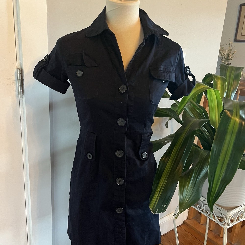 vintage 80s style adorable button up dress collared with belt loops forever21