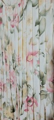 90s VTG More Jazz Floral Midi Dress Tie Back Cottagecore Boho Pleated Roses 3XP