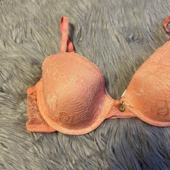 Adrienne Vittadini Lightly Lined Bra Womens Size 34C Floral Lace Underwire