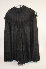 VICTORIAN FRENCH LADIES CAPES WITH PARIS LABEL, LOT OF 2