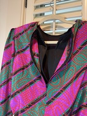 Toni Todd Dress Vintage Union Made Women’s Size 12 Tassel Belt Long Sleeve EUC