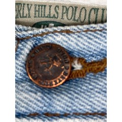 Beverly Hills Polo Club Vintage 90s Relaxed Fit High Rise Jeans Light Wash 16