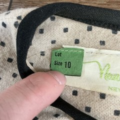 70s VINTAGE Nancy Greer New York Polka Dot Midi Dress Hat Set Size 10 #1402