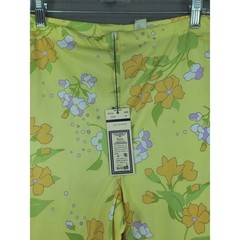 Dalton Wide Leg Pants Womens 14 Yellow Floral Retro 70s Polyester NEW