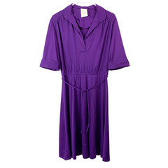 Vintage Queen’s Row Royal Purple Modest Secretary Dress Size 12