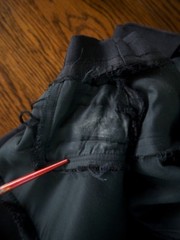 VTG 50s Abe Schrader Black Shantung Silk Cocktail Dress Stunning Design & Cut S