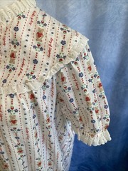 Vtg 70s 80s Accentuette Lanz of Salzburg Nightgown Dress Cottagecore Prairie