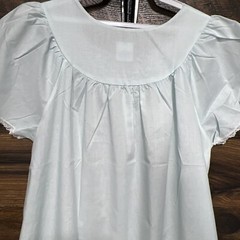 VGT Carole Night Gown Med Long BlueGrandma Cottage Core Pleasant Lightweight USA