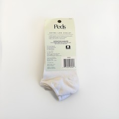 VTG Socks 2 Pack Peds ExtraLow Cut Ankle White Cotton Polyester Spandex USA 90’s