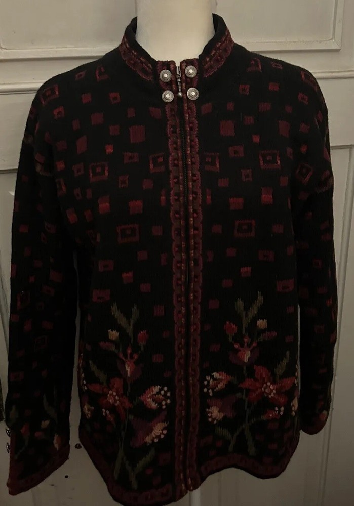 Vintage Islandic Design Brand Wool Jacket.Medium.