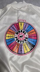 RARE Vintage 80s Wheel of Fortune Avon Bomber Jacket Sz XL Promo TV See Photos